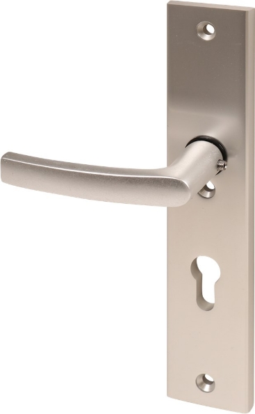 Afbeeldingen van Oxloc Veiligheid voordeurgarnituur met deurduwer PC72, rechts deurdikte 55mm kerntrekbeveiliging SKG3 F1