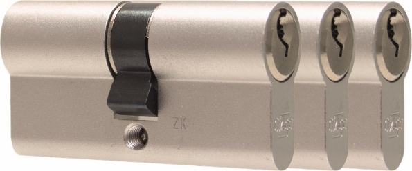 Afbeeldingen van Oxloc Profielcilinder dubbel 3 stuks 30t30 gelijksluitend