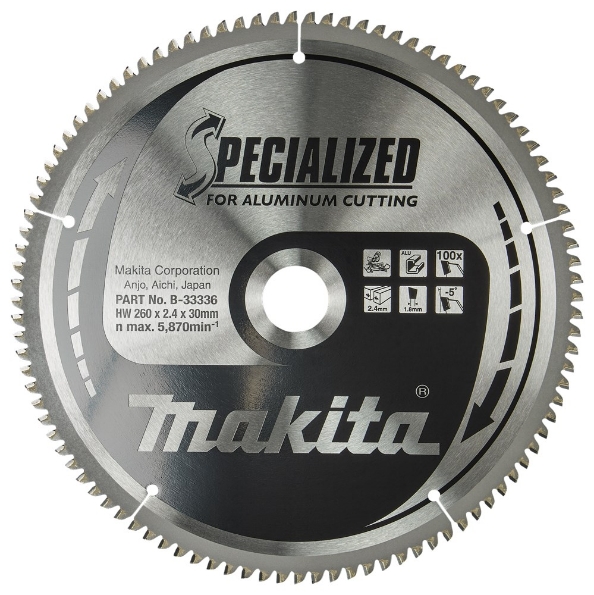Afbeeldingen van Makita Zaagblad Alu 260X30X2,4 100T -5G