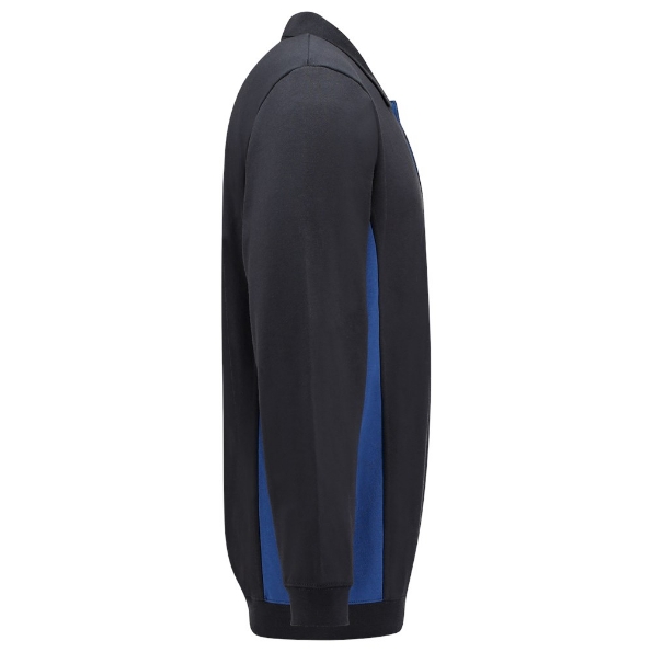 Afbeeldingen van TRICORP WORKWEAR Polosweater Bicolor 302003 marine/korenblauw XS