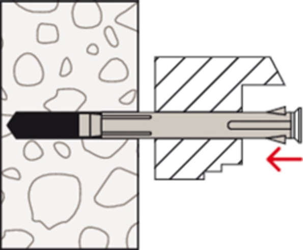 Afbeeldingen van fischer Kozijnplug F M 10x112