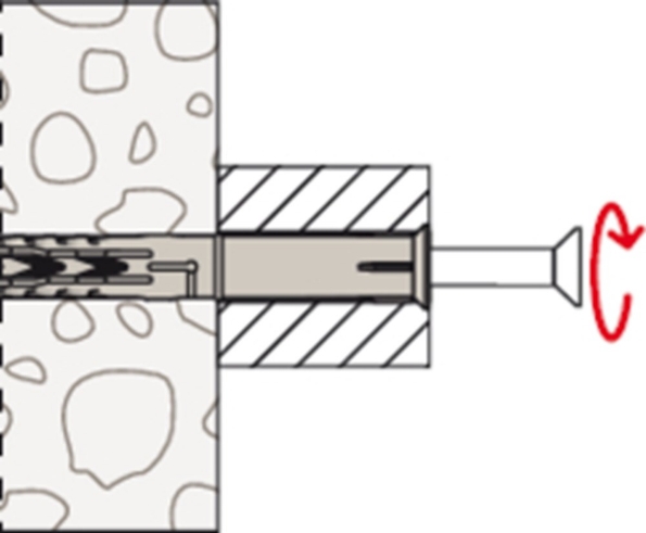 Afbeeldingen van fischer Constructieplug met schroef SXR T kozijnplug, 10 x 160 mm