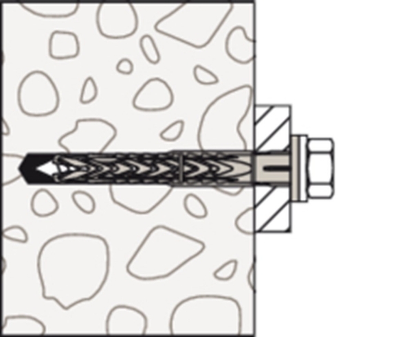 Afbeeldingen van fischer Constructieplug met zeskantschroef SXRL FUS 10x60