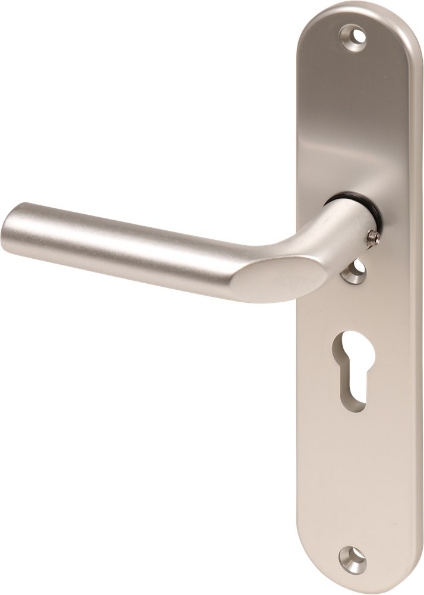 Afbeeldingen van Oxloc Veiligheid voordeurgarnituur met deurduwer PC55, rechts kerntrekbeveiliging SKG3 F1