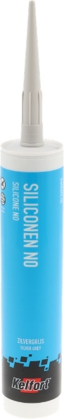 Afbeeldingen van Kelfort Siliconenkit NO zilver 310 ml