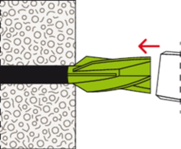 Afbeeldingen van fischer Gasbetonplug GB 8 Green