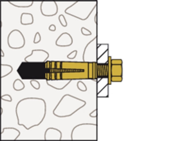 Afbeeldingen van fischer Messingplug MS m6x22mm