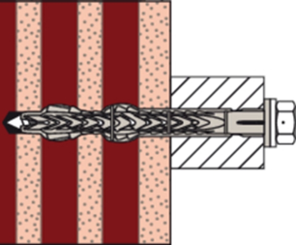 Afbeeldingen van fischer Constructieplug met zeskantschroef SXRL FUS 10x60