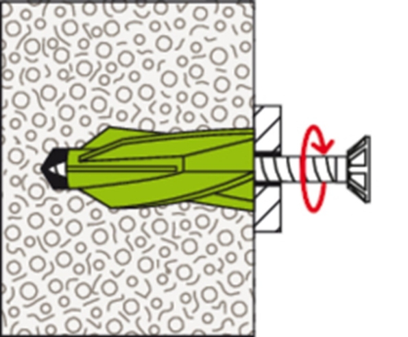 Afbeeldingen van fischer Gasbetonplug GB 8 Green