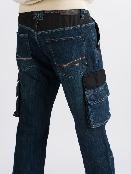 Afbeeldingen van 247 Jeans Werk Jeans Grizzly D30 donker Blauw W42L34