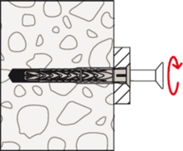 Afbeeldingen van fischer Constructieplug met schroef SXRL T 10x80mm