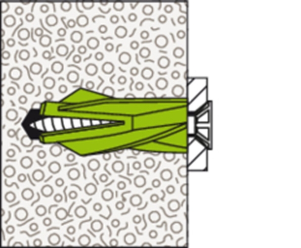 Afbeeldingen van fischer Gasbetonplug GB 8 Green