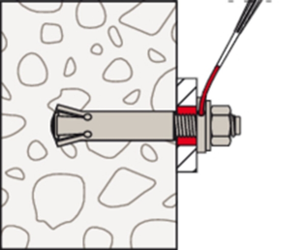 Afbeeldingen van fischer Achterinsnijdend anker FZA 22x100 m 16/60