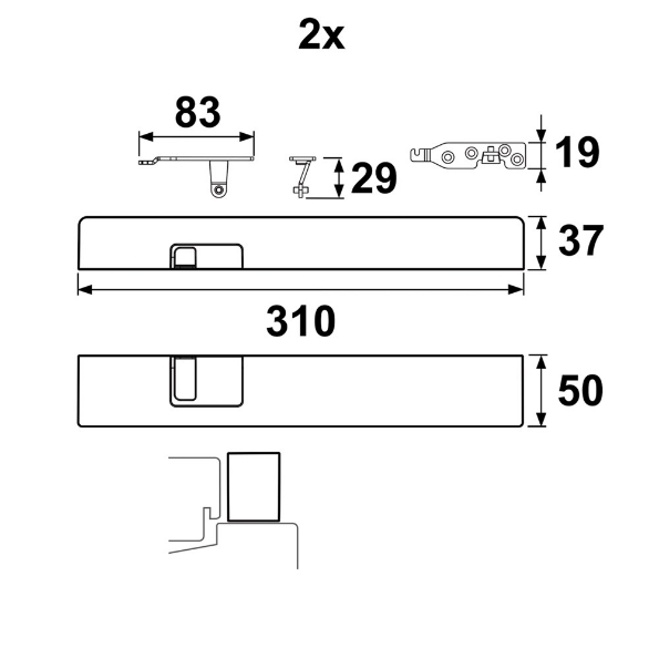 Afbeeldingen van AXA Raamopener (2x) met afstandsbediening AXA Remote 2.0 Synchroon SKG2 wit