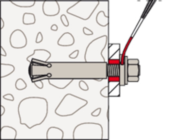 Afbeeldingen van fischer Achterinsnijdend anker FZA 22x100 m 16/60