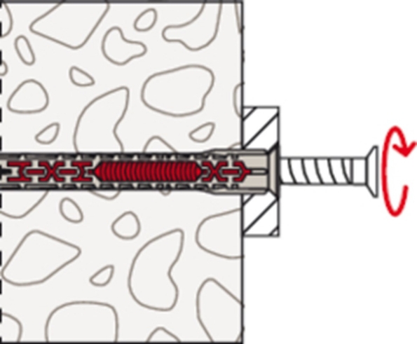 Afbeeldingen van Fischer constructieplug DuoXpand 10 x 120 T verzonken kop TX40