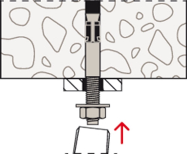 Afbeeldingen van fischer Nagelanker FNA II  6x25mm,  gegalvaniseerd, verzinkt