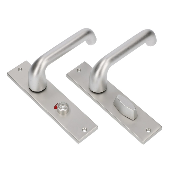 Afbeeldingen van AMI Kruk/kruk garnituur KS 178/43 - 386 deurdikte 40 mm met stift 8 x 100 mm wc72x8 rechte hoek f1