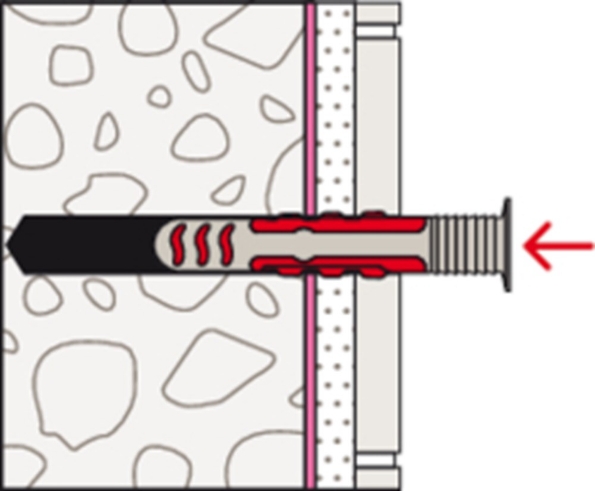 Afbeeldingen van fischer Waterdichte plug met schroef DuoSeal 6 x 38