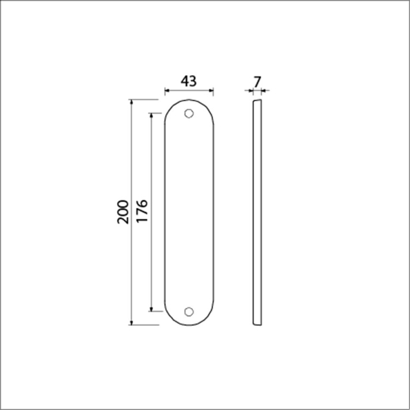 Afbeeldingen van AMI Langschild 200/1/7 f1, geheel blind