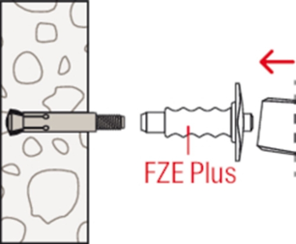 Afbeeldingen van fischer Achterinsnijdend anker FZA 22x100 m 16/60