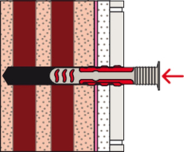 Afbeeldingen van fischer Waterdichte plug met schroef DuoSeal 6 x 38