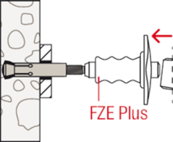 Afbeeldingen van fischer Achterinsnijdend anker FZA 22x100 m 16/60