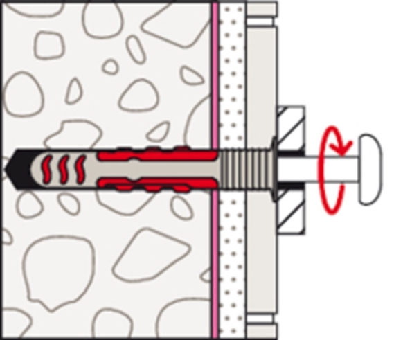 Afbeeldingen van fischer Waterdichte plug met schroef DuoSeal 6 x 38