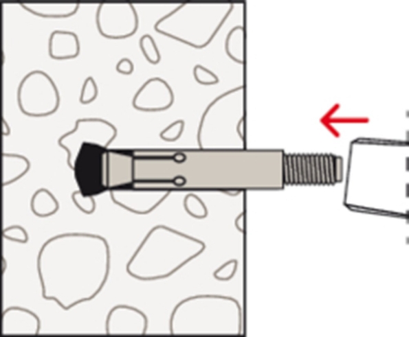 Afbeeldingen van fischer Achterinsnijdend anker FZA 22x100 m 16/60