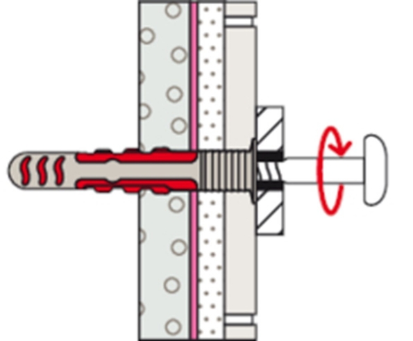 Afbeeldingen van fischer Waterdichte plug met schroef DuoSeal 6 x 38