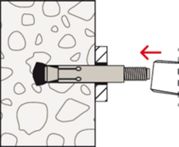 Afbeeldingen van fischer Achterinsnijdend anker FZA 22x100 m 16/60