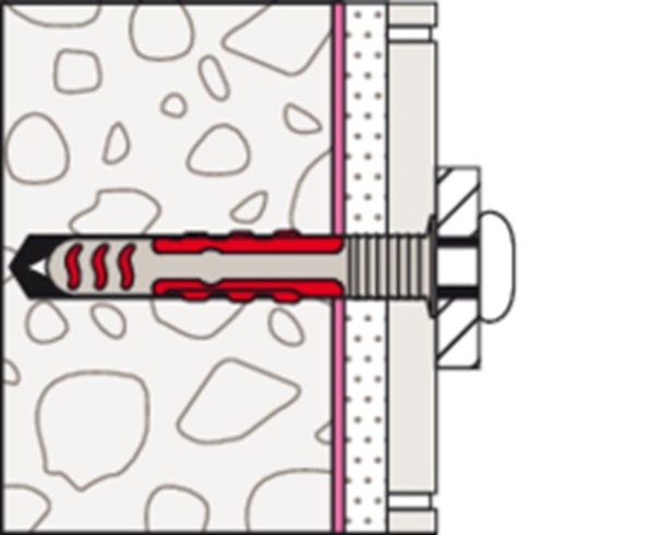 Afbeeldingen van fischer Waterdichte plug met schroef DuoSeal 6 x 38