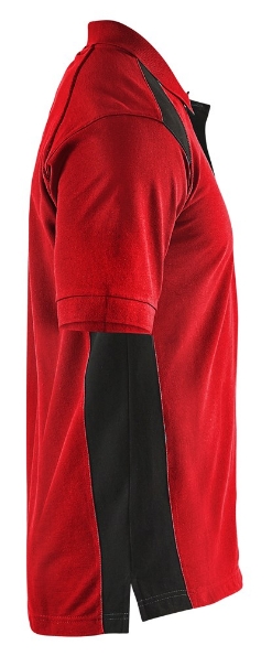 Afbeeldingen van Blåkläder Poloshirt piqué 3324  rood/zwart L