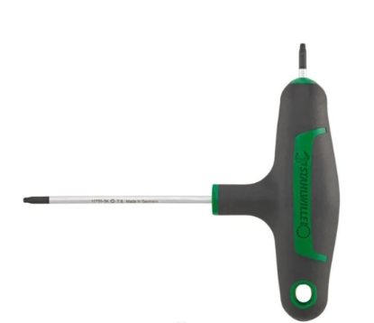 Afbeeldingen van Stahlwille T-inbussleutel Torx 2 klingen 10769-3K-T50