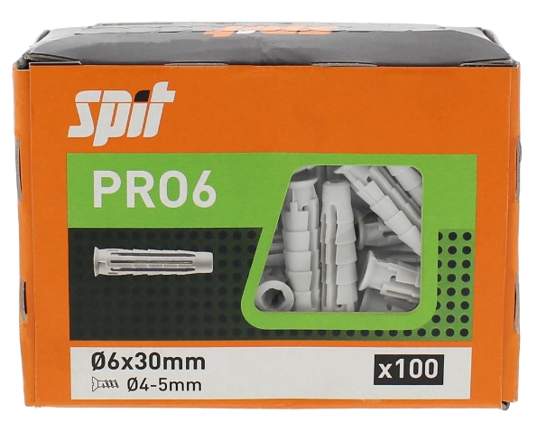 Afbeeldingen van Spit Pro6 Universeelplug 6 x 30mm
