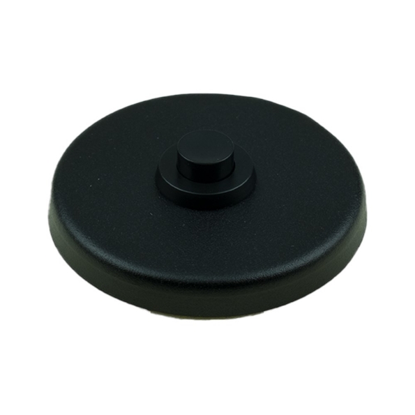 Afbeeldingen van Oxloc Beldrukker rond aluminium mat zwart 55mm