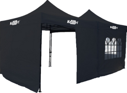 Afbeeldingen van Kelfort Zijwandenset voor doorwerktent zwart