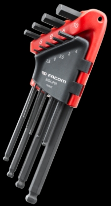 Afbeeldingen van Facom inbussleutelset 1,5-10 9-delig