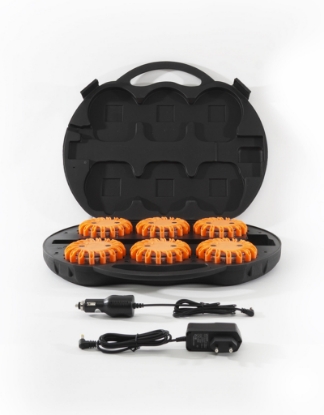 Afbeeldingen van Megaflares signaallampen oranje set a 6 stuks