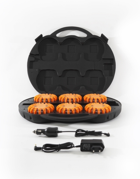 Afbeeldingen van Megaflares signaallampen oranje set a 6 stuks