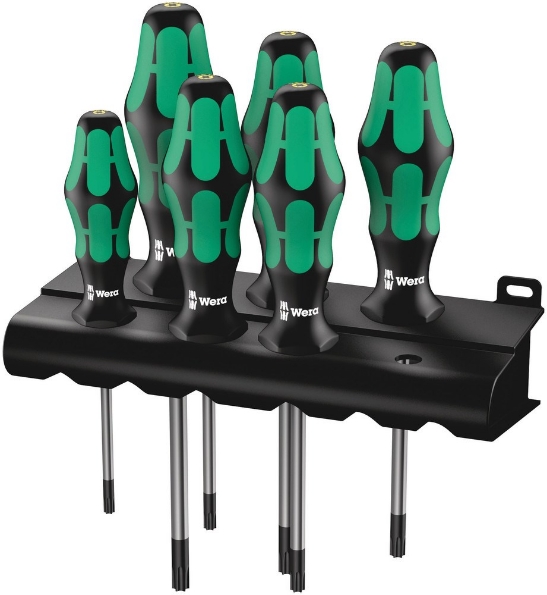 Afbeeldingen van Wera Schroevendraaierset torx 367/6 Kraftform 6 delig