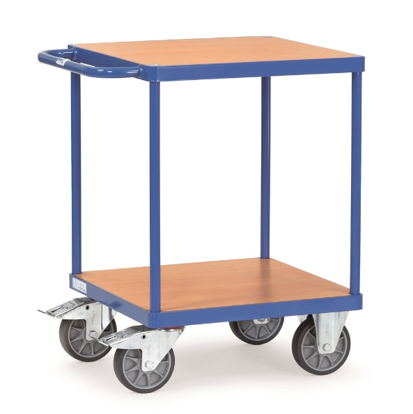Afbeeldingen van Fetra Zware tafelwagen laadvlak 600x600mm Draagvermogen: 600 kg met 2 platformen