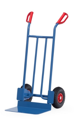 Afbeeldingen van Fetra Stalen steekwagen schep: 300x480mm Draagvermogen: 250 kg, luchtbanden 260x85mm