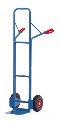 Afbeeldingen van Fetra Stalen steekwagen schep: 250x320mm Draagvermogen: 300 kg, massief rubber wielen