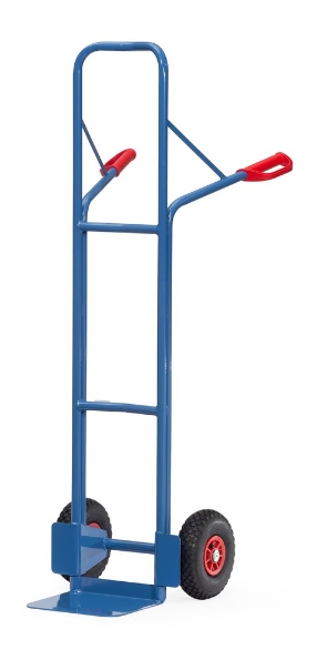 Afbeeldingen van Fetra Stalen steekwagen schep: 250x320mm Draagvermogen: 300 kg, massief rubber wielen