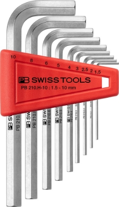 Afbeeldingen van PB Swiss Tools AG Inbussleutel zeskant, set in houder, 9 delig 1,5-10mm