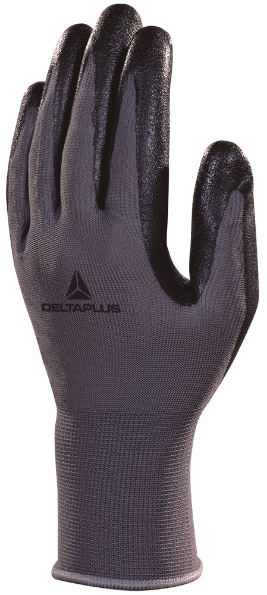 Afbeeldingen van DELTAPLUS Polyamide handschoenen VE722 Nitriflex Grijs/zwart 10
