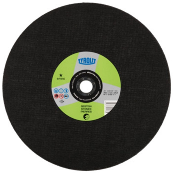 Afbeeldingen van TYROLIT Doorslijpschijf, voor steen 350 x 4,0 x 25,4mm