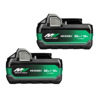 Afbeeldingen van Hikoki multi-volt accu twinpack 18V 5.0Ah / 36V 2.5Ah