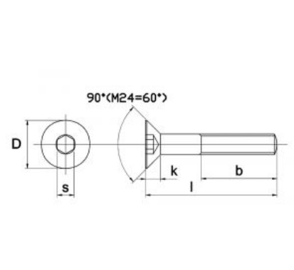 Afbeeldingen van Kobout binnenzeskantbout M10x100